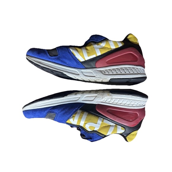 POLO Ralph Lauren Train 100-SK-ATH Sneakers Shoes Men 8 D Blue Red Yellow - Picture 6 of 8